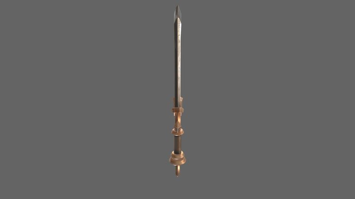 Stylized Sword Prop 3D Model