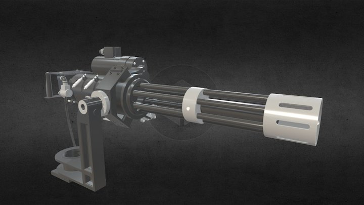 M134D Minigun 3D Model