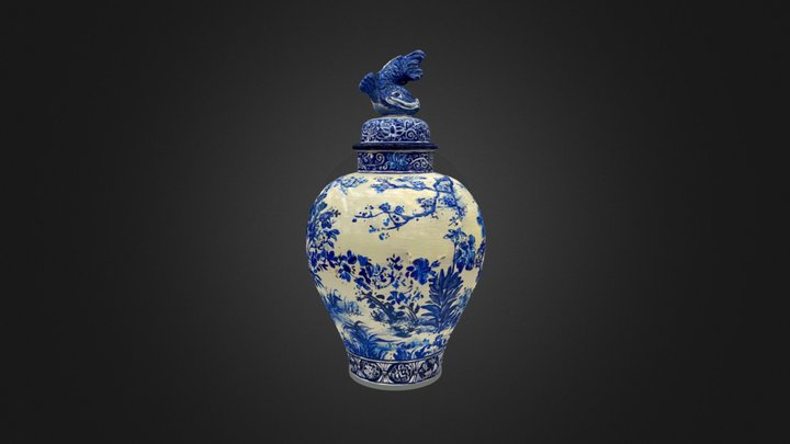 Japanese Vase Prop 3D Scan 3D Model