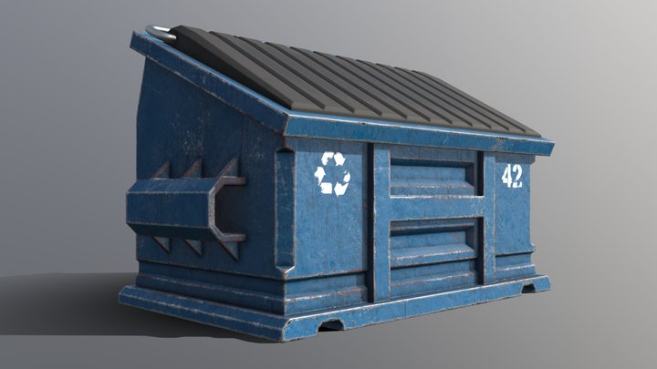 Heavy Duty Dumpster 3D Model