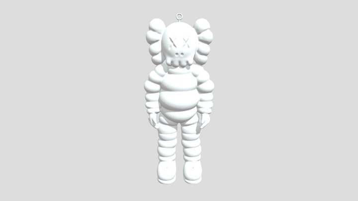 KAWS NECKLACE PENDANT 3D Model