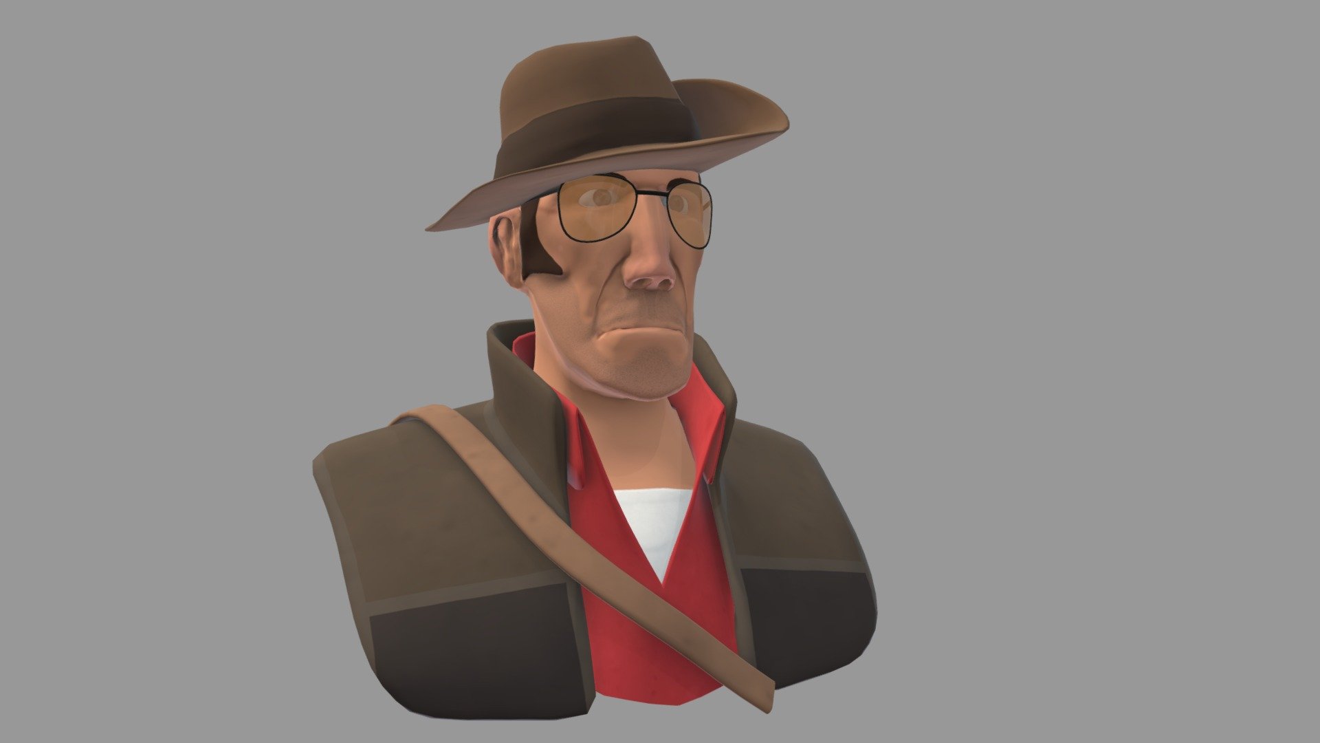 Team fortress 2 Sniper 3D Model.