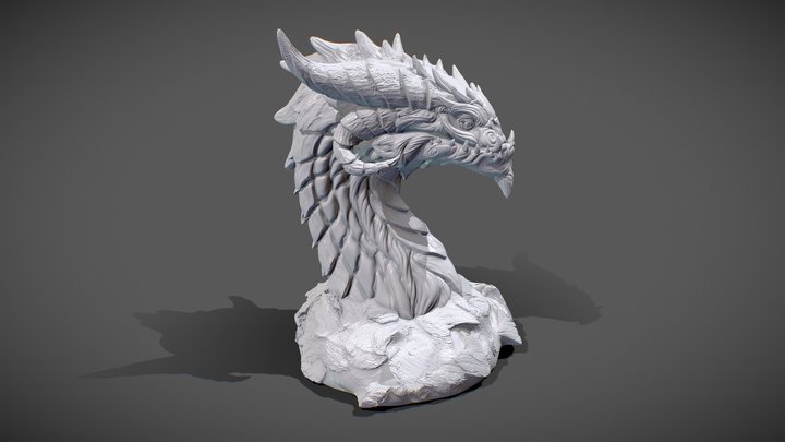 Dragon Sketch 001 3dPrint 3D print model 3D Model