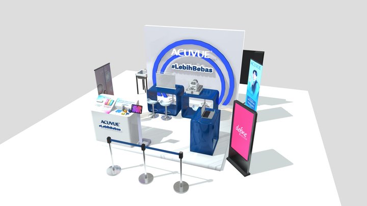 Booth Acuvue 3D Model
