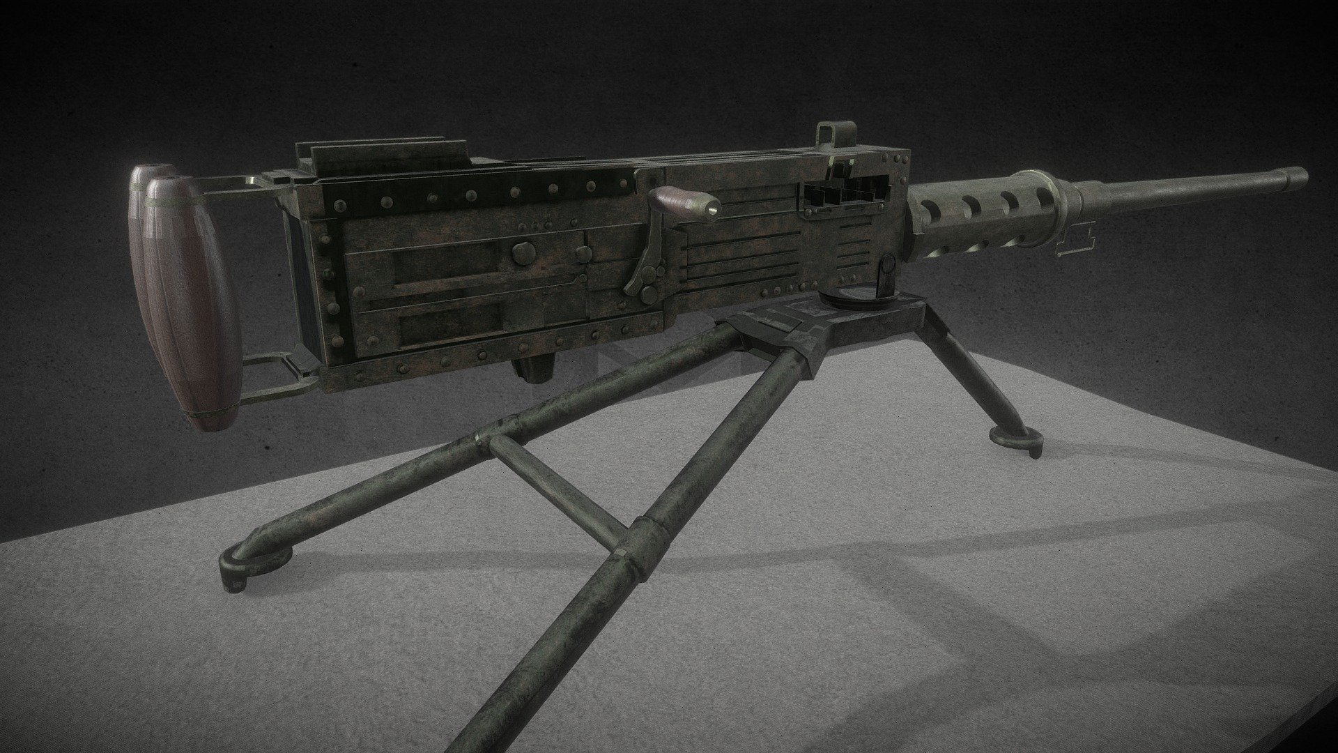 M2 Browning - Download Free 3D model by Charlie Tinley (@Tnkii ...