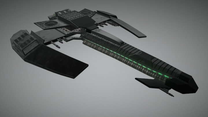 Spaceship 3D Model