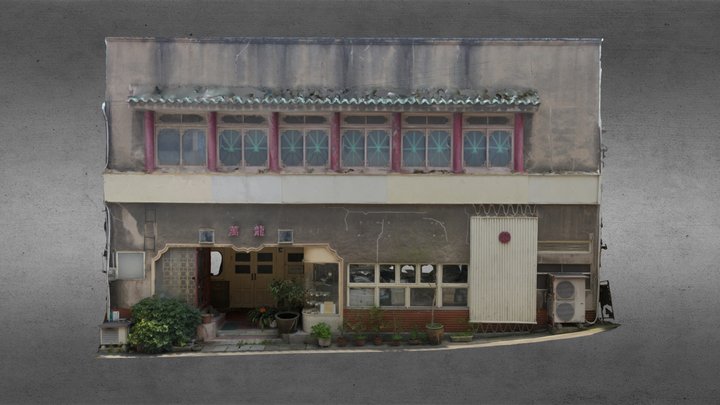 Mojiko Manryu Chinese Restaurant facade 3D Model
