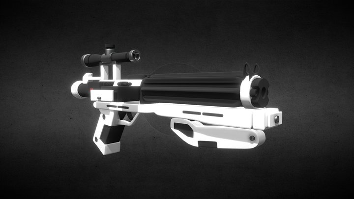First Order Stormtrooper Blaster 3D Model