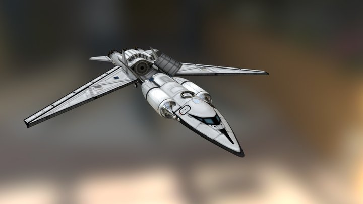 KSP Starliner 1 SSTO 3D Model