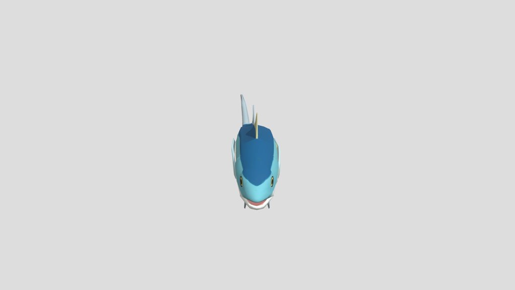 Low Poly Tuna Animated