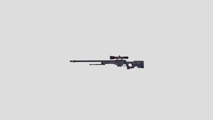 awp-csgo_Neon_Patterns 3D Model