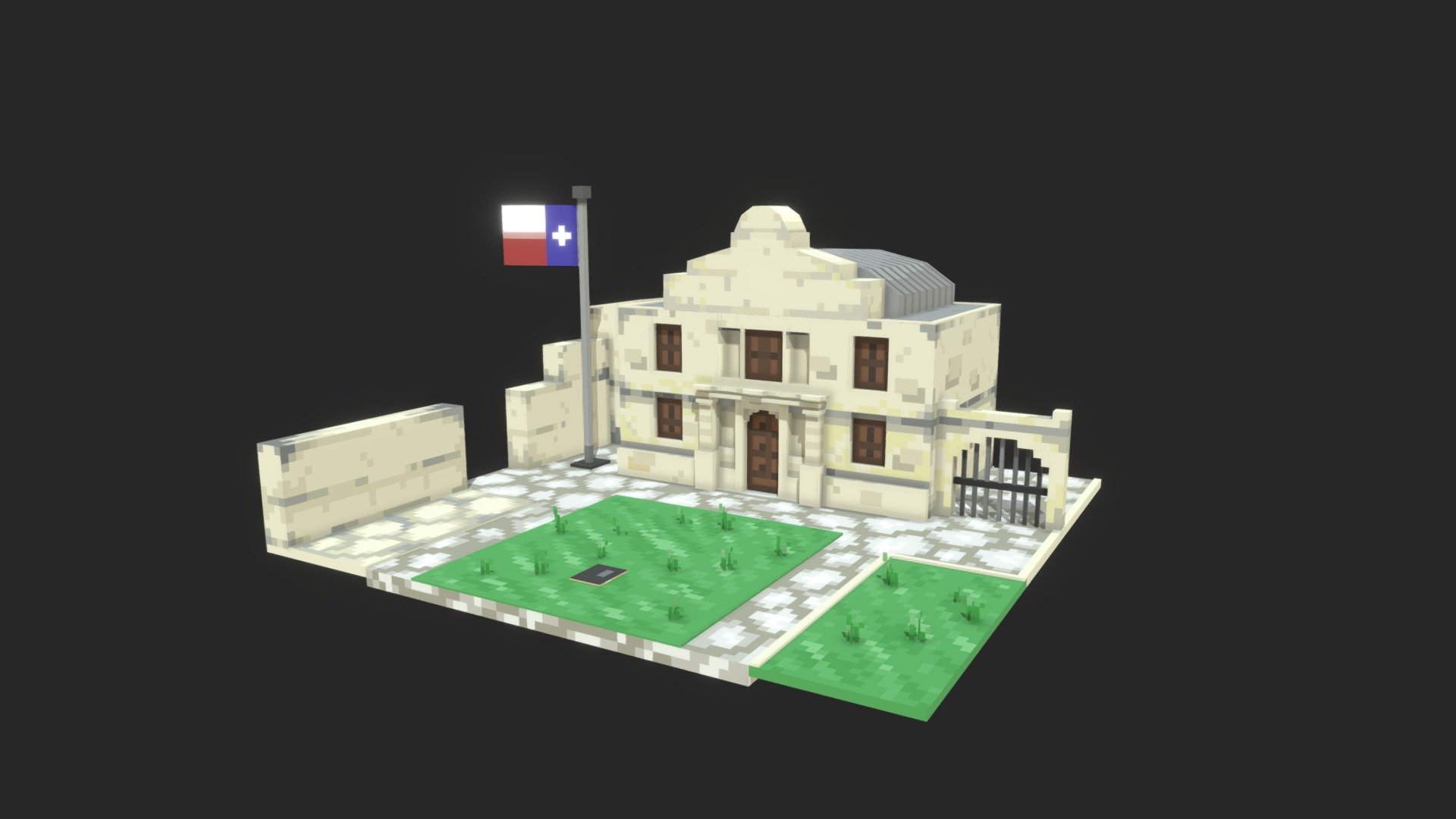 Alamo 3D model by Jim Hantis (ezsimiele) [7b89070] Sketchfab