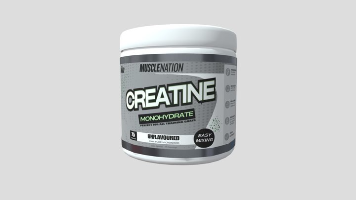 Creatine Jar 3D Model
