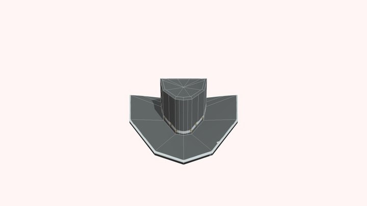 Cowboy Hat Black 3D Model
