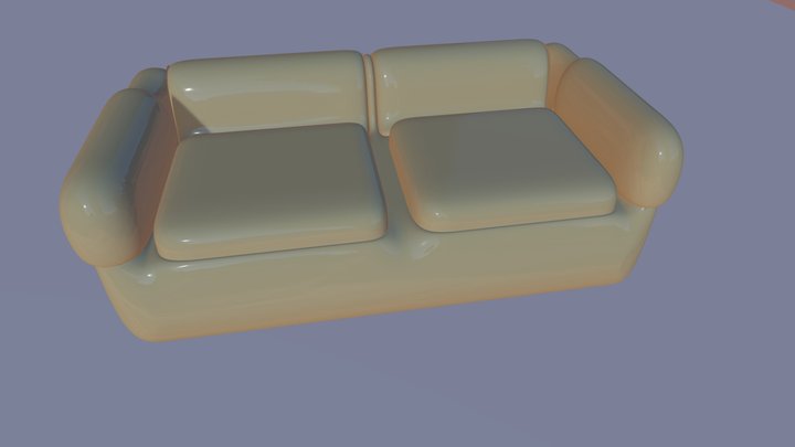 3ds Max sofa 3D Model