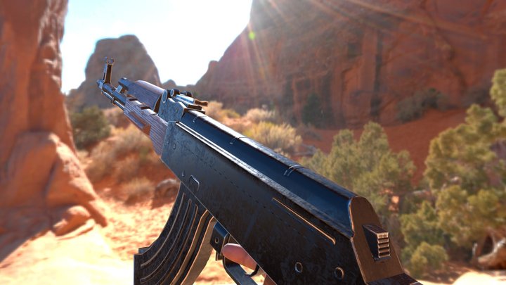 First Person AK47 Animation – Modèle 3D gratuit STL