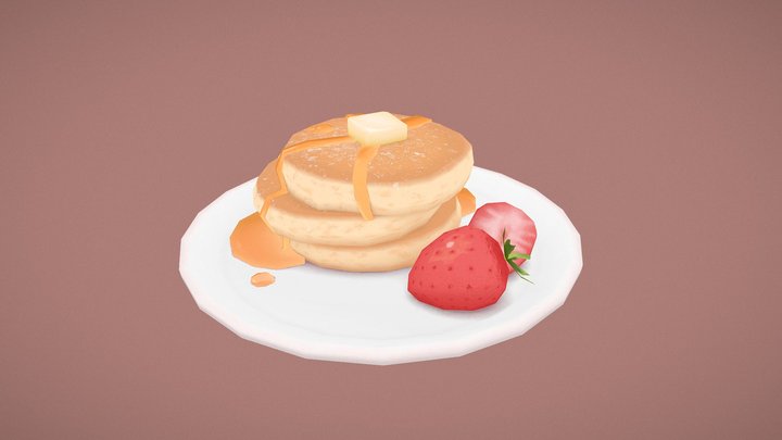 Sweet pancakes 3D Model