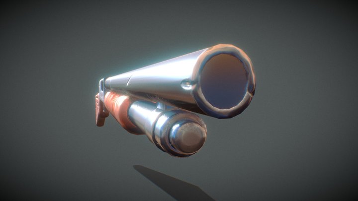 Stylized Pump Shotgun – Modelo 3D gratuito STL