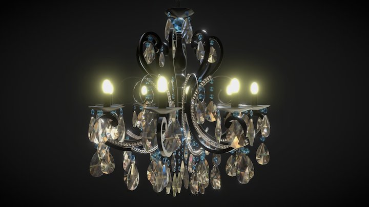 水晶灯 3D Model