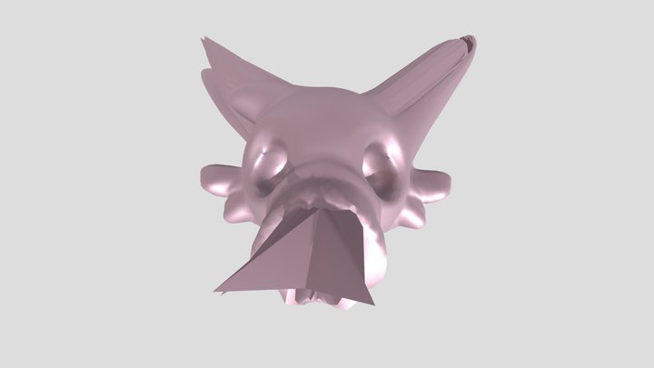 Fennec Fox  head 3D Model