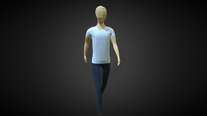 Low-poly Man 3D Model