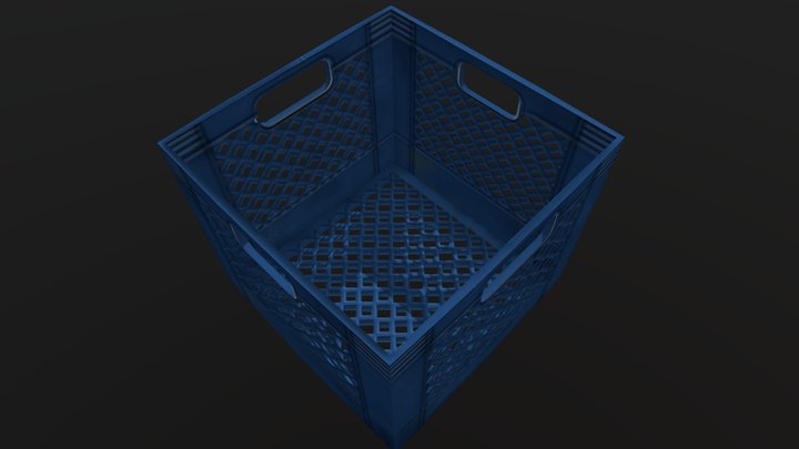 Plastic Crate 3D Model