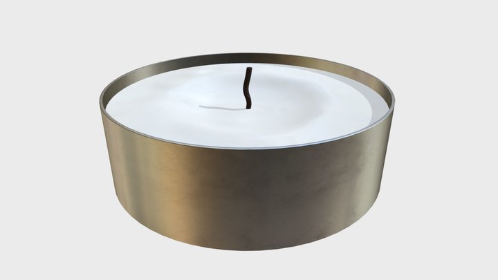 Tealight candle 3D Model