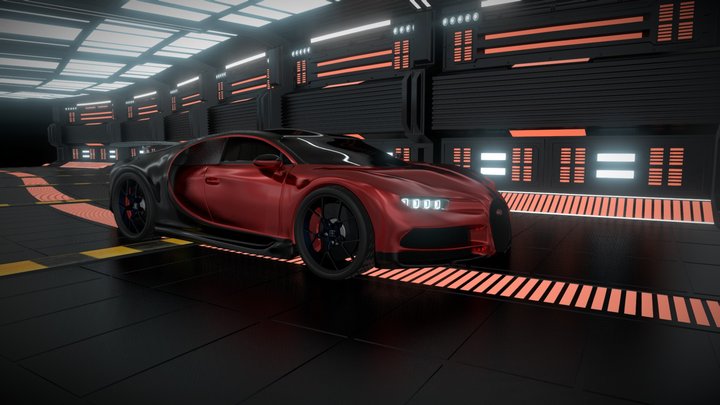 Bugatti Sports car by A.G gaming king 3D Model