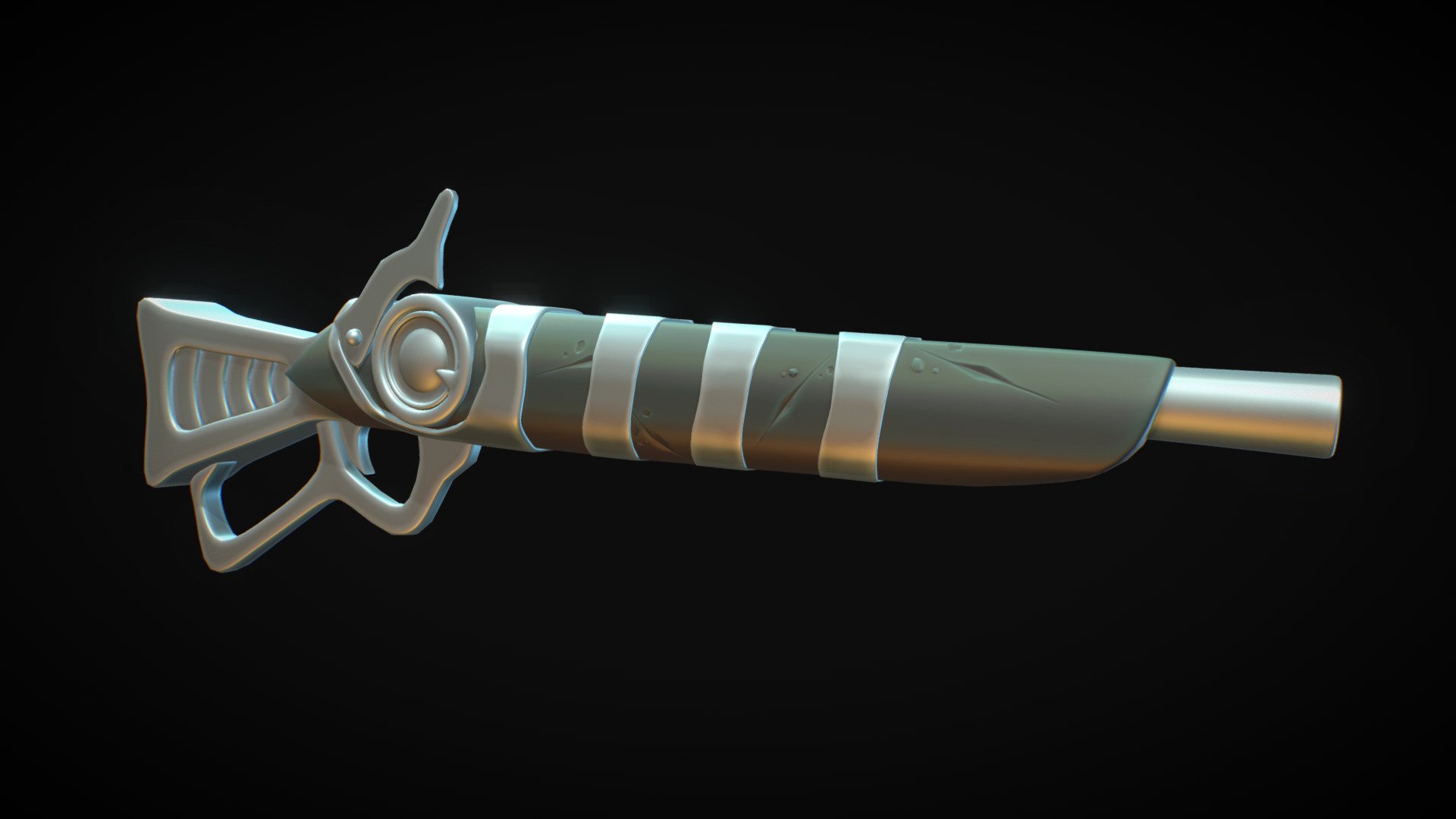 Yupas Gun Stylized - 3D model by Ricardo (@Rickysens65) [7b95b08 ...