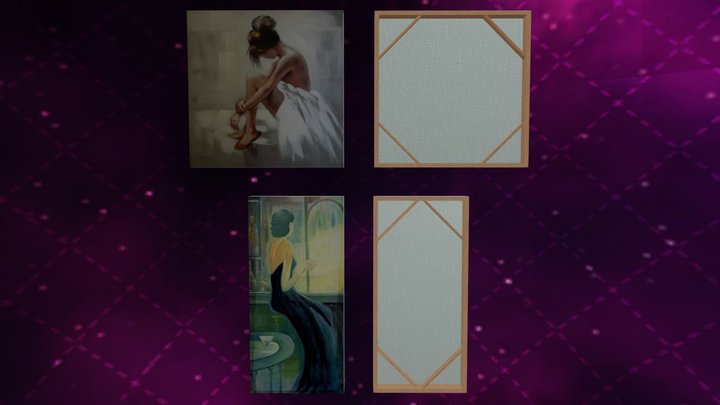 Canvas Painting (v1.1) .Blend FREE Low Poly – Modèle 3D gratuit STL