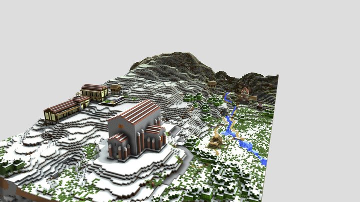 Santa Cristina de Lena 3D Model