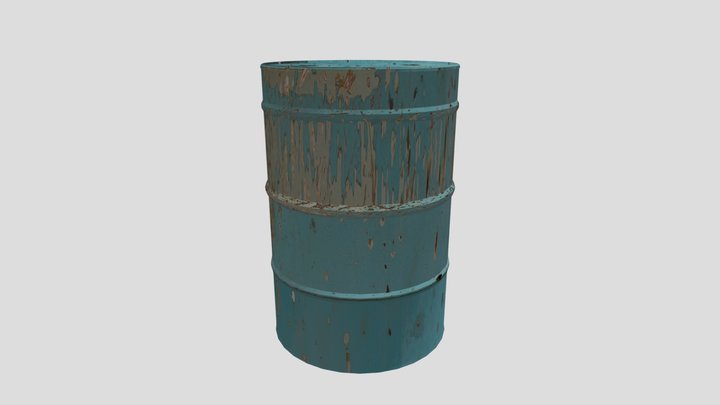 industrial barrel 3D Model