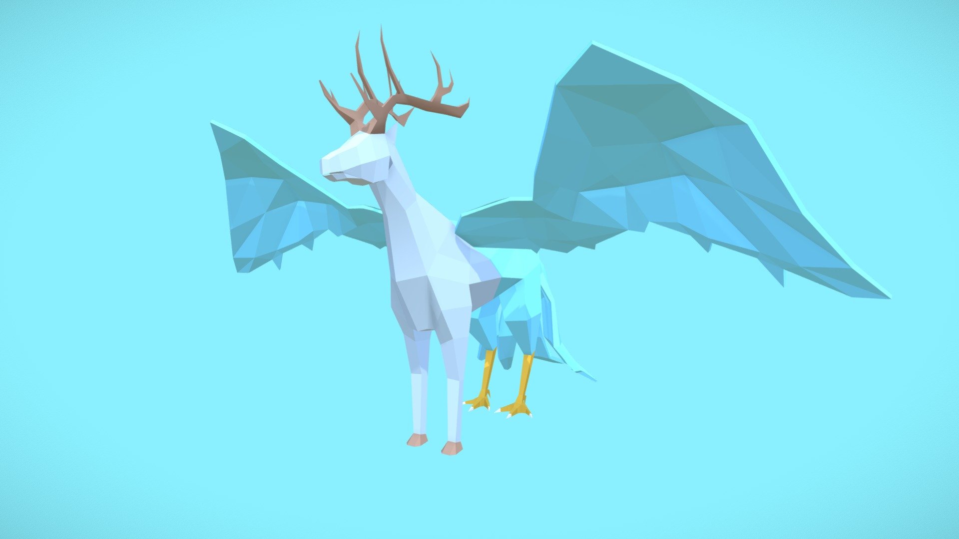 Peryton - Mythical Beasts Jousting Assets - Download Free 3D model by ...