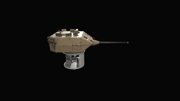 Sabra 25 Turret 3D Model