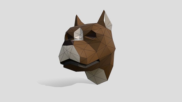 Dog Pitbull 3D Model