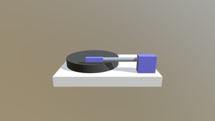 Record Player Question 3D Model