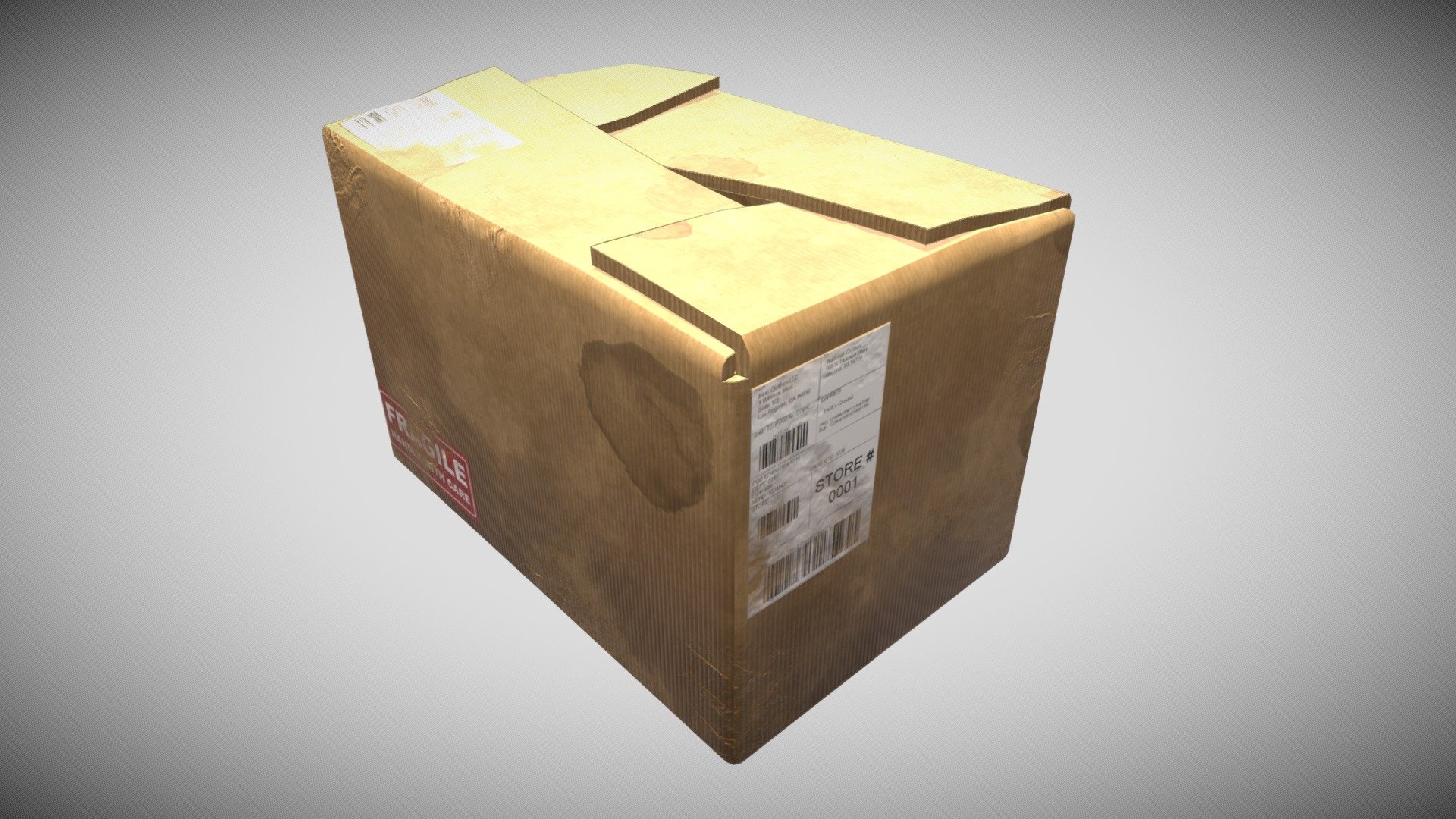 Cardboard 3D Model - 3D model by Kaan Celik (@celikkaan292) [7b99f93 ...