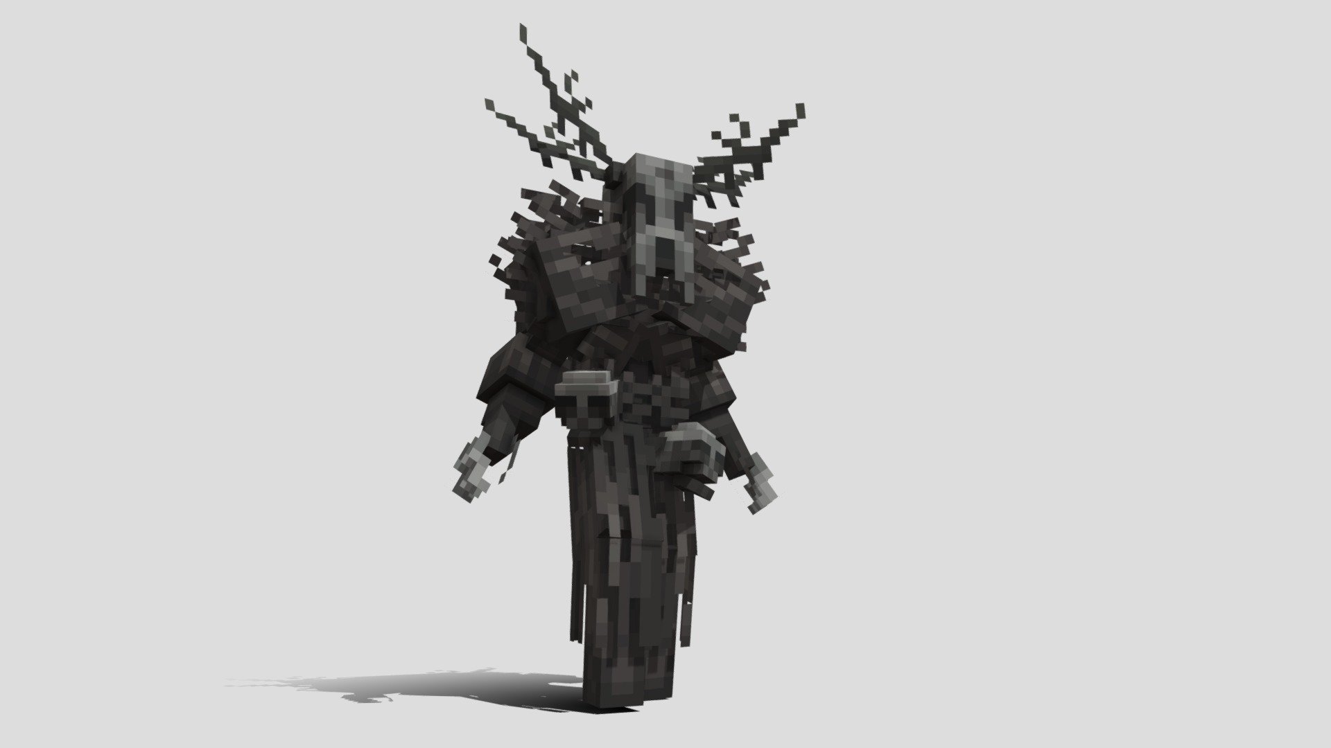 Wendigo rpg Horror mob #BlockBench - 3D model by W'Projects (@wprojects ...