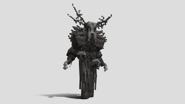 Wendigo rpg Horror mob #BlockBench 3D Model