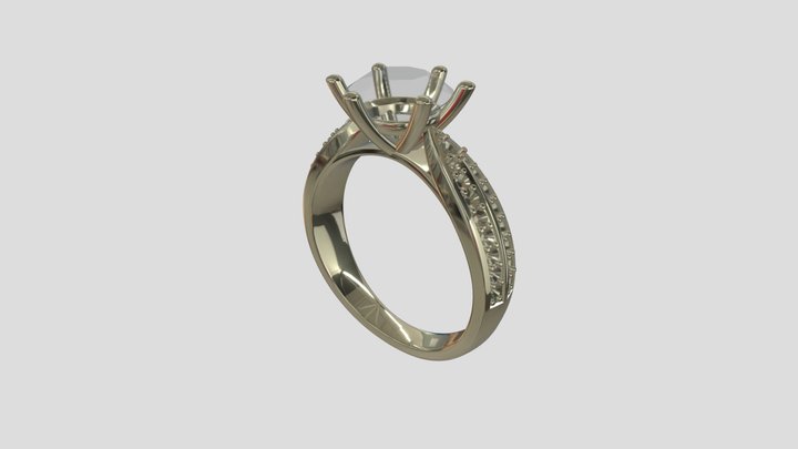 AHR001 goldring wedding engagement luxury – Modèle 3D gratuit STL
