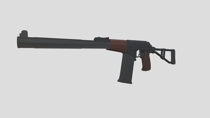 Silenced-gun 3D models - Sketchfab