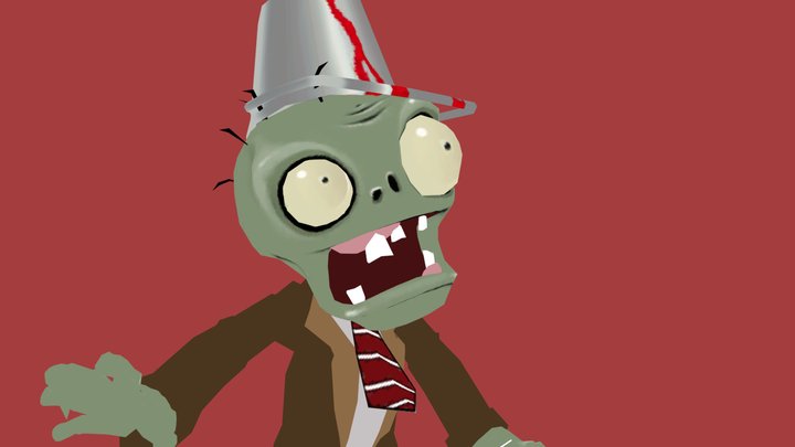 BucketHead Zombie 3D Model