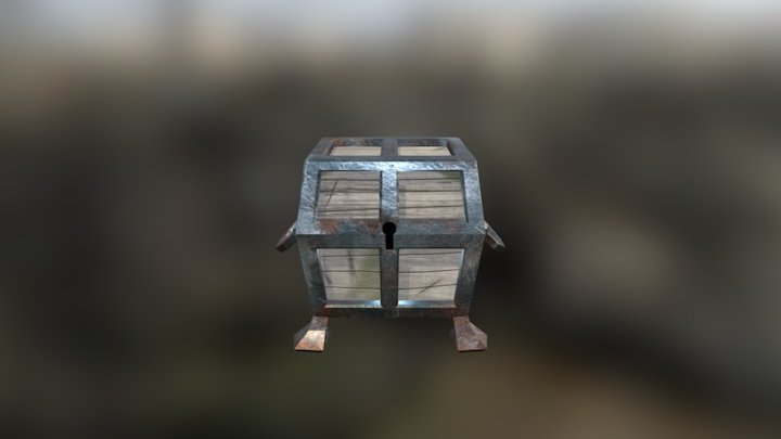 Abandoned Chest 3D Model