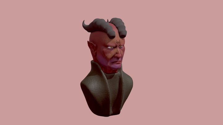 Demon bust 3D Model