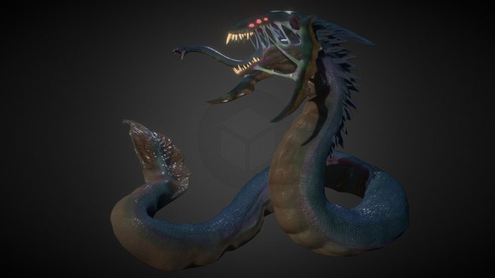 Serpent/Xenomorph Hybrid 3D Model