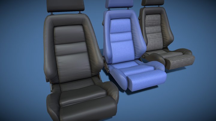 Car Seat Recaro Classic 3D Model