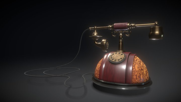 Vintage telephone 3D Model