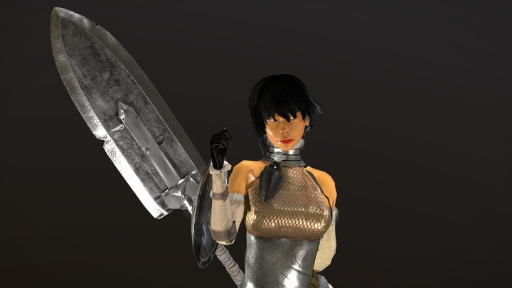 Monster Hunter Real Time Character Fan Art 3D Model