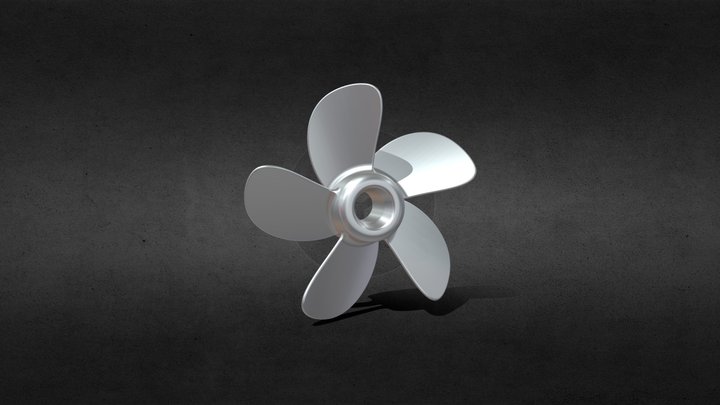5 Bladed Propeller – Kostenloses 3D-Modell STL