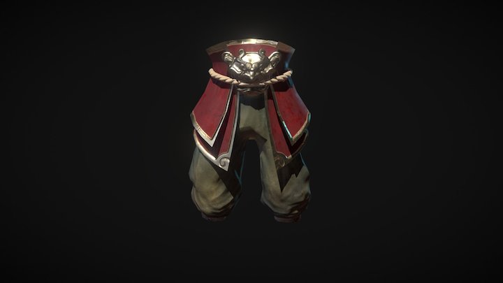 Chinese Pants 3D Model